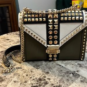 Michael Kors Whitney Studded Saffiano Leather Convertible Shoulder Bag